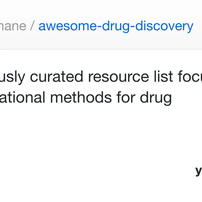 Awesome Drug Discovery